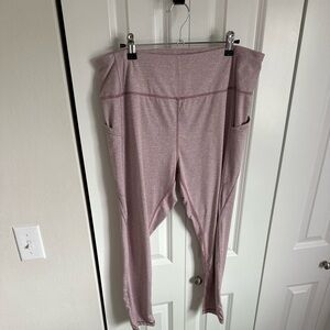 Danskin Pink and White Striped Yoga Pants